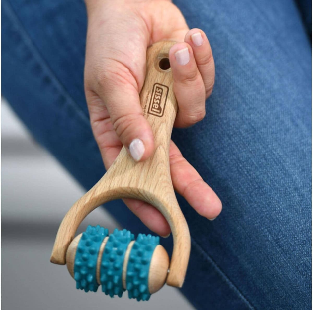 Massageroller SISSEL "Fit-Roller Uno-Roll blau 1 Stück", braun (blau), Massagegeräte, Massageroller blau Einheitsgröße