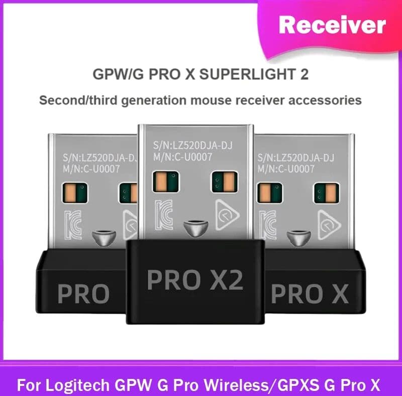 NONE Original USB Dongle Receiver Adapter For Logitech G Pro Wireless/Gpro X Superlight Mouse Receiver Gaming Mouse Accessories