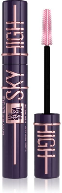 MAYBELLINE NEW YORK Lash Sensational Sky High volyymia antava ja pidentävä ripsiväri sävy Plum Twilight 7.2 ml
