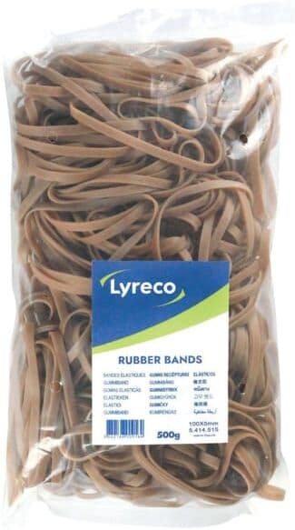Gummiband LYRECO 100x5mm 500g 300/fp