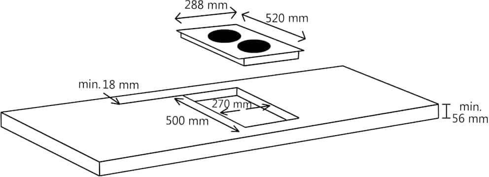 vidaXL Plaque de cuisson à induction 2 brûleurs Contrôle tactile 3500W