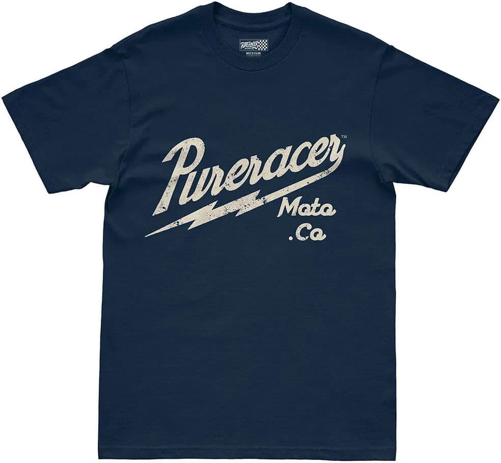 Pure Racer Camiseta De Manga Corta Thunder Basic Blue Navy L