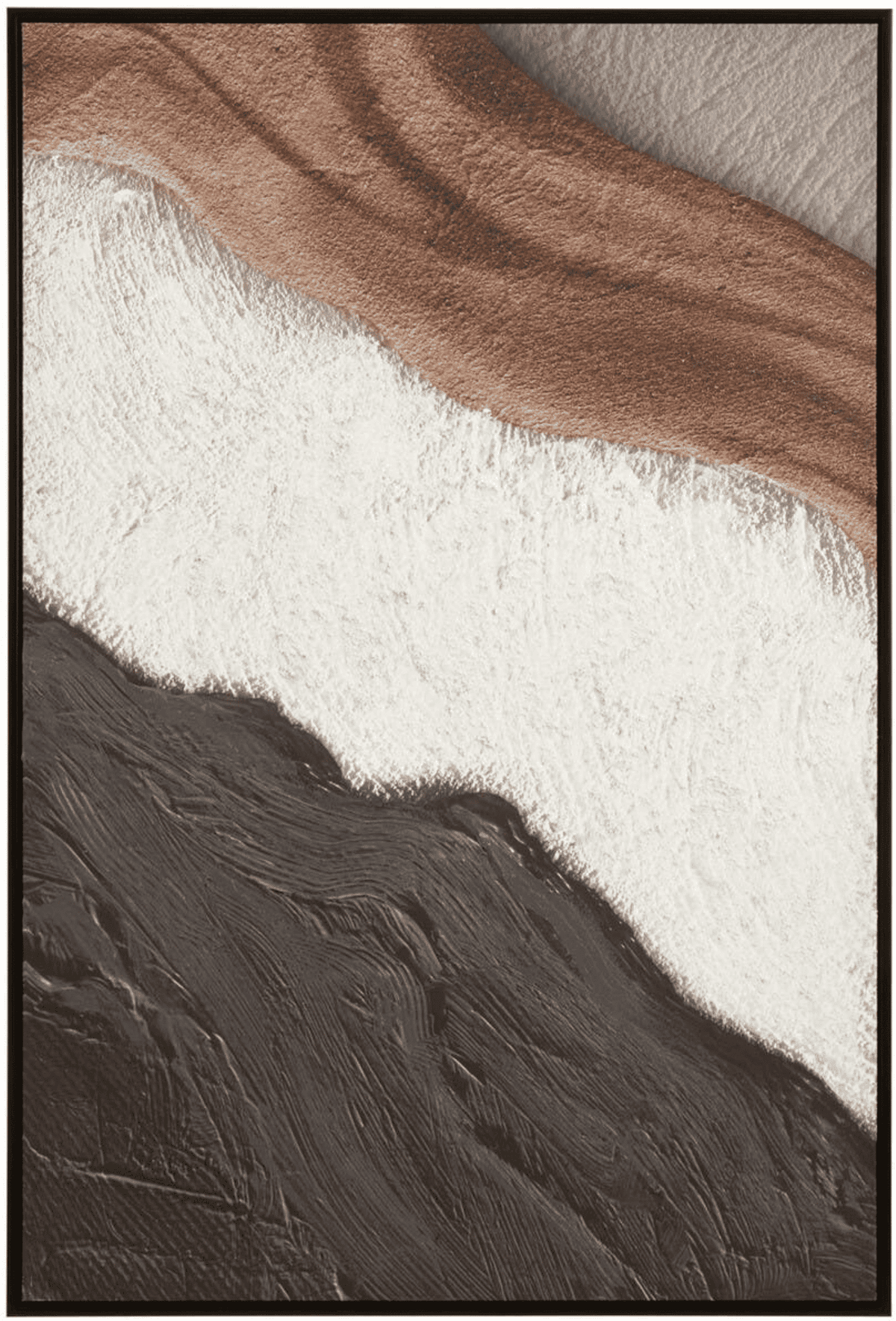 Clarence Brown & Terracotta Textured Canvas Wall Art
