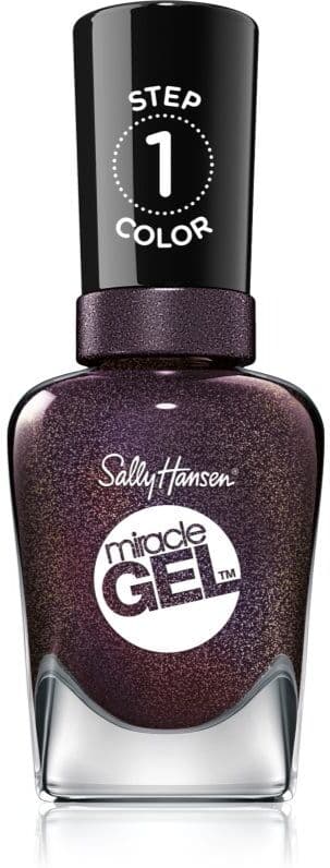 Sally Hansen Miracle Gel™ τζελ βερνίκι νυχιών χωρίς τη χρήση των UV/LED λαμπτήρων απόχρωση Starry Night 14,7 ml