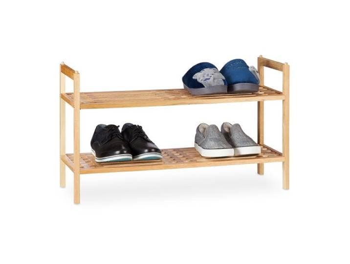 Relaxdays Schoenenrek stapelbaar hout