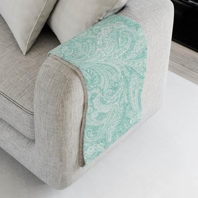 Addison Rugs Premium Machine Washable Paisley Sherpa Throw Blanket