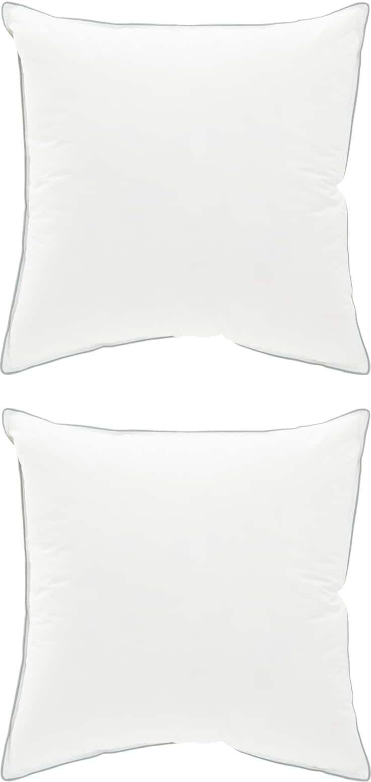 vidaXL Oreiller 2 pc 80 x 80 cm Laine australienne Blanc
