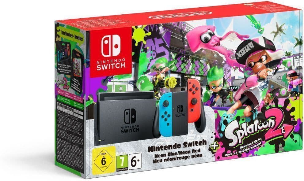 Nintendo Switch Pelikonsoli Splatoon 2 Edition (Käytetty)