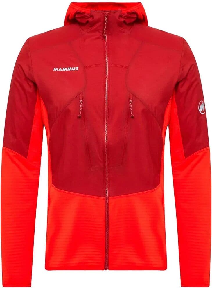 Forro Polar Con Capucha Aenergy Ml Hybrid Dark Mammut Red / Mammut Red L