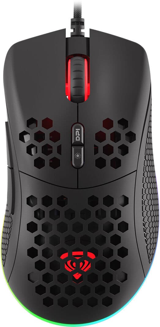 Genesis Krypton 555 Ultralight Rgb Gaming Mus - Svart