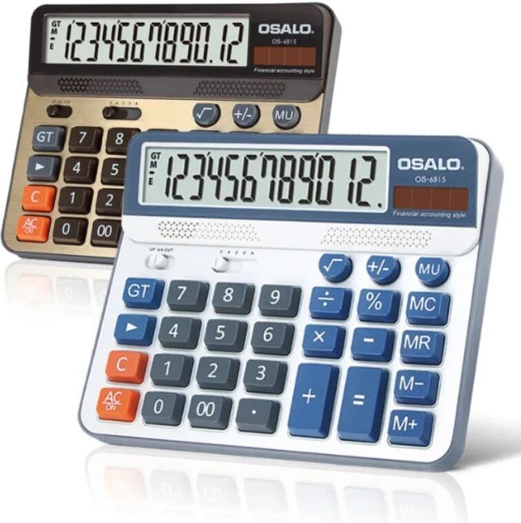 OSALO Solar Calculator ABS 6815 Plastic Office Financial Environmental Science Energy Student Function Calculators