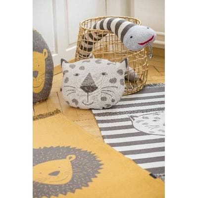 Fussenegger KiDs-Teppich 'Leopard' mit Fransen 70 x 120 cm hellgrau