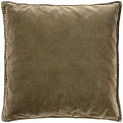 IB Laursen Kissenbezug Velour quadratisch, 52 x 52 cm, truffle