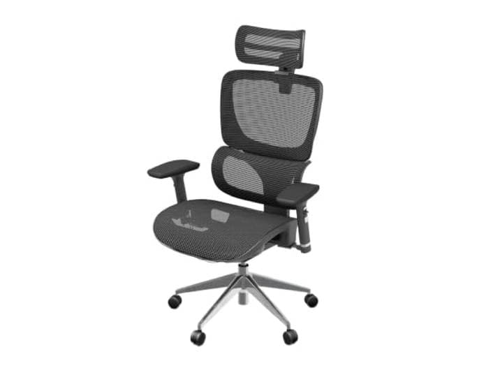 Ergolutions ergonomischer Bürostuhl – Senta FX Mesh Schreibtischstuhl – atmungsaktives Meshgewebe – Kopfstütze – 7 Jahre Garantie