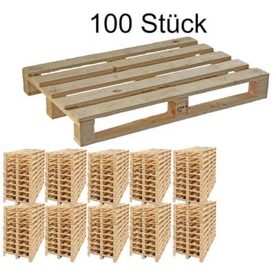 Szagato Einwegpalette 120x80x13cm 2. Wahl 1000 kg Traglast (SET = 100 Stück)