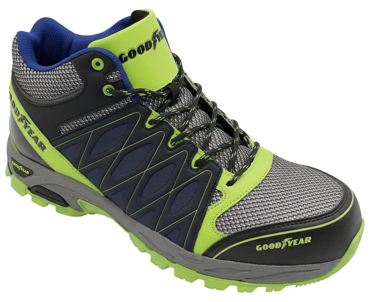 Goodyear S1 P veiligheidsschoenen, zwart/meerkleurig, maat 44