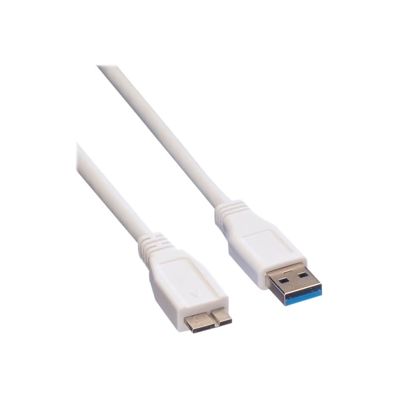 Value Cable USB-A 3.2 To Micro-USB-B 3.2 2.0m White 11.99.8874-10
