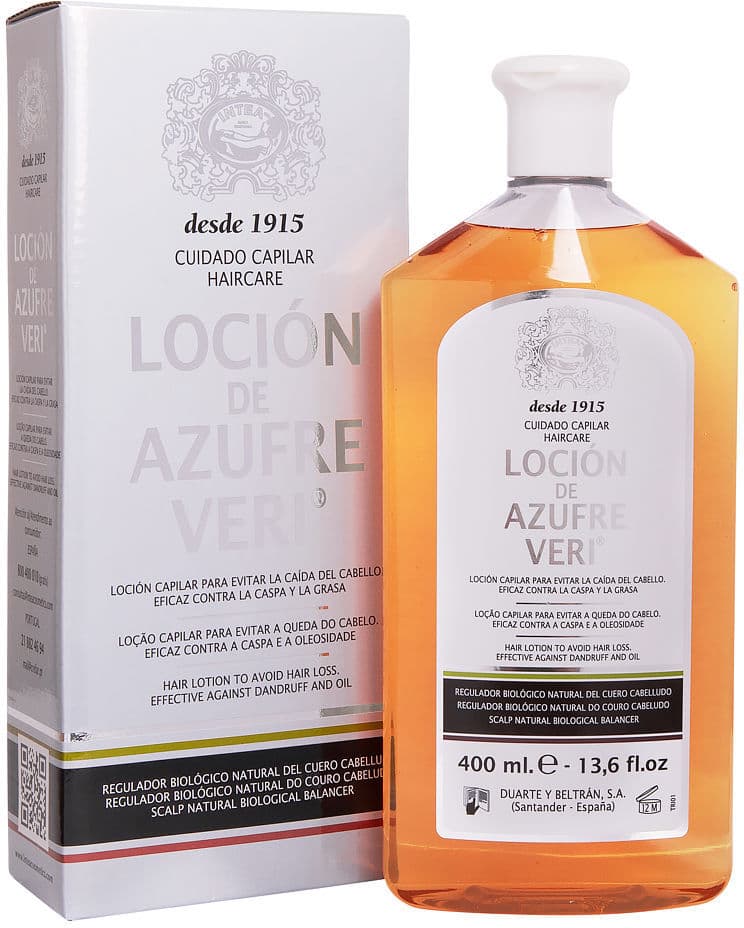 Azufre Veri Sulfur Veri loção anti-queda 400 ml