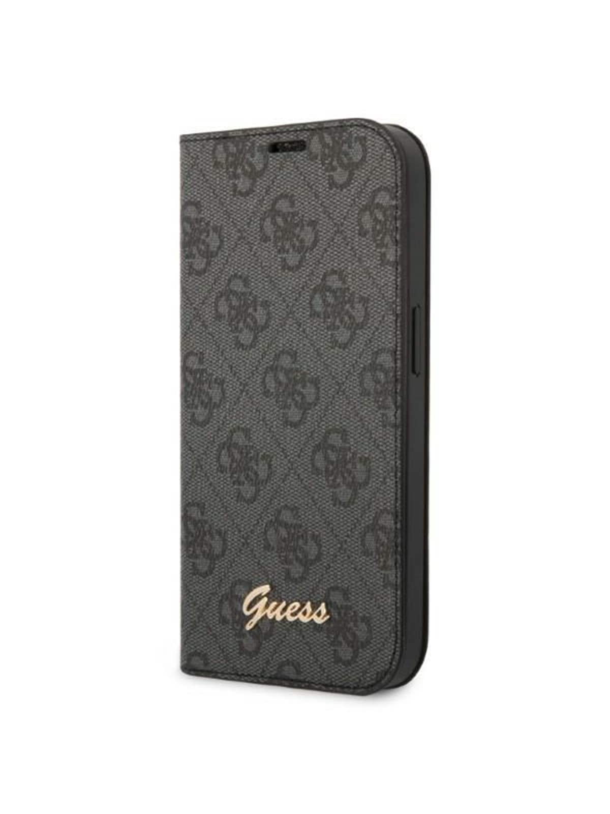 GUESS GUBKP14XHG4SHK iPhone 14 Pro Max 6.7 "black / black book 4G Vintage Gold Logo