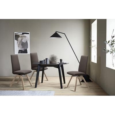 Polsterstuhl STRESSLESS "Laurel", braun (braun batick, eiche gekalkt), B:49cm H:105cm T:60cm, Leder BATICK: BATICK ist ein leicht korrigiertes, durchgefärbtes und genarbtes Möbelleder, bei dem die meisten Unebenheiten und Spuren in der Regel...
