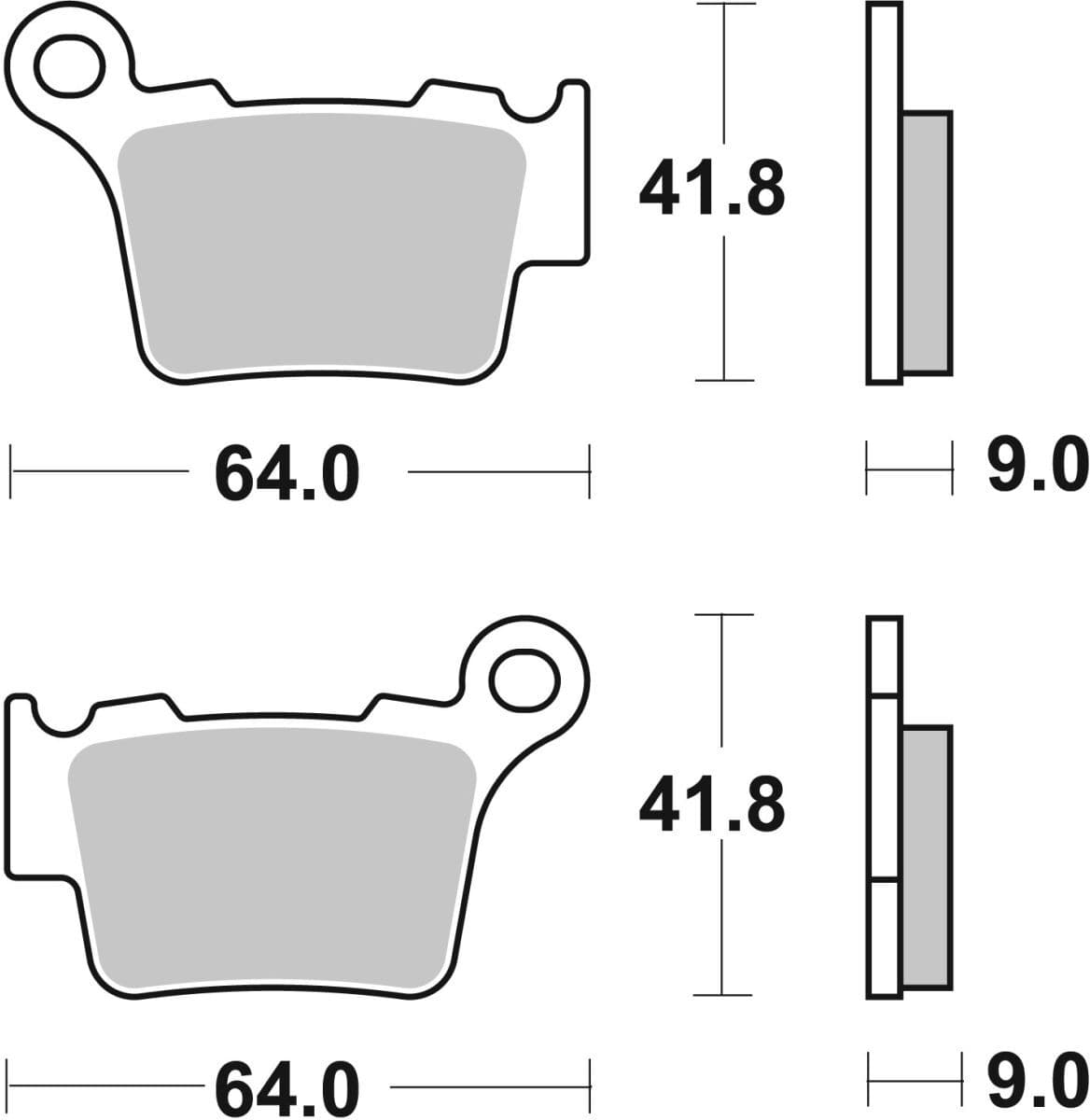 Bremsbelagsatz BREMBO 07BB27TT