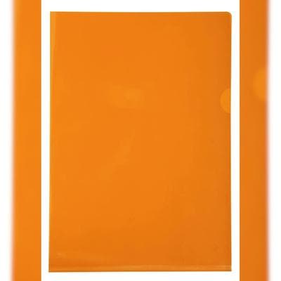 Exacompta 661245E Packung mit 100 Aktensichthüllen aus glattem und festem PVC 130µ, für Format DIN A4 - Orange