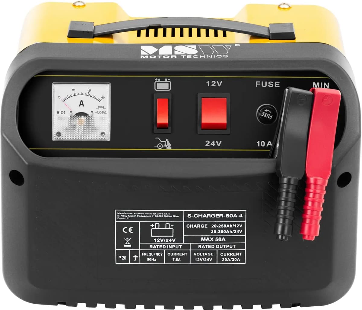 MSW Nabíjačka autobatérií - pomoc pri štartovaní - 12/24 V - 45 A 10062368