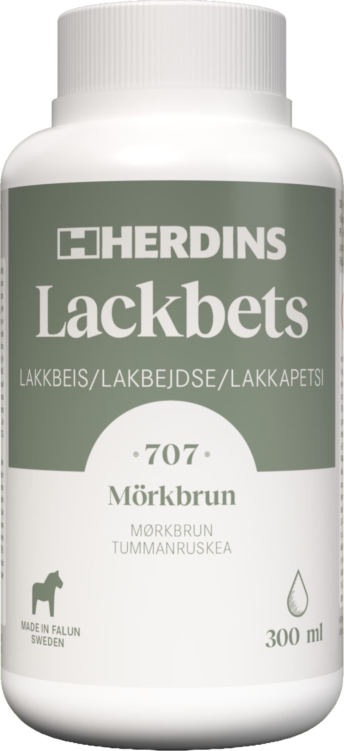 Herdins Lackbets, 707 mörkbrun, 300 ml