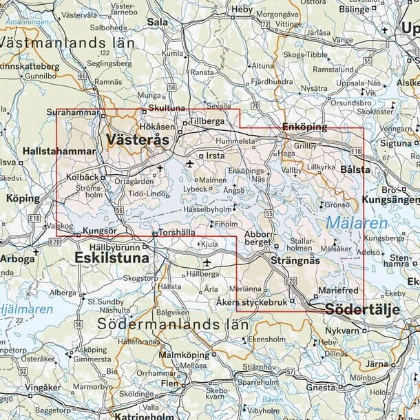 Calazo International Västra Mälaren Turkart 1:50 000