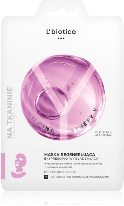 L’biotica Lifting Y Zone εντατικά αναγεννητική μάσκα με λειαντικό αποτέλεσμα 1 τμχ