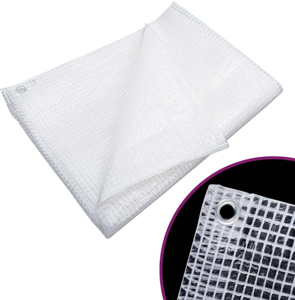 vidaXL Bâche de gaze 140 g/m² 8x8 m Blanc