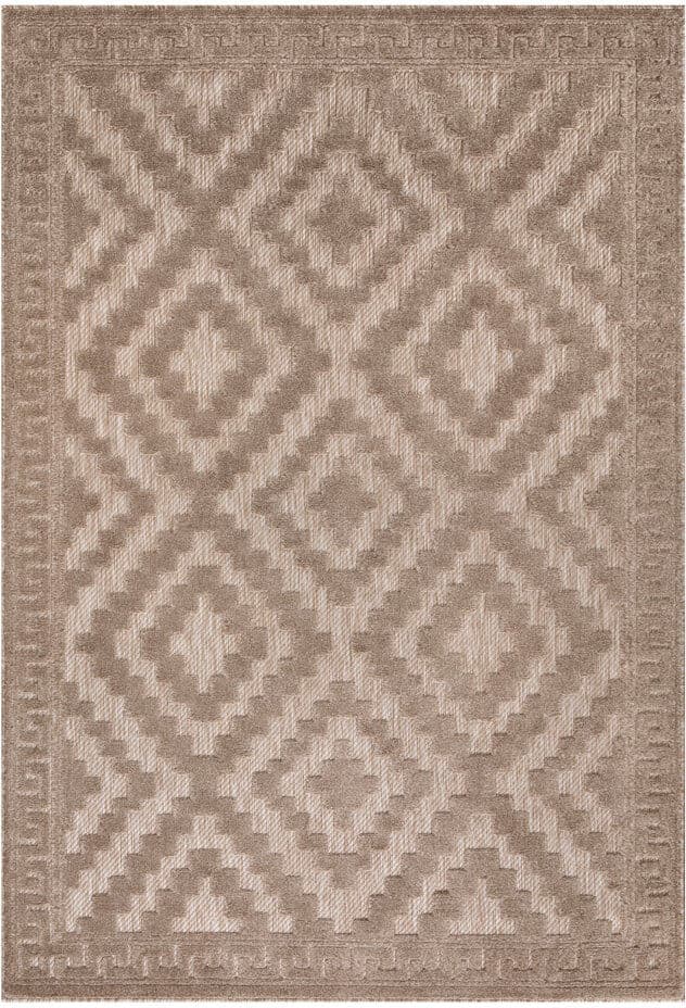 George Oliver Avon Rug Beige Large Area Rug, Non Slip Hallway Runner, Soft Carpet Door Mat for Living Room, Bedroom & Kitchen Beige Rectangle 200 x 290cm