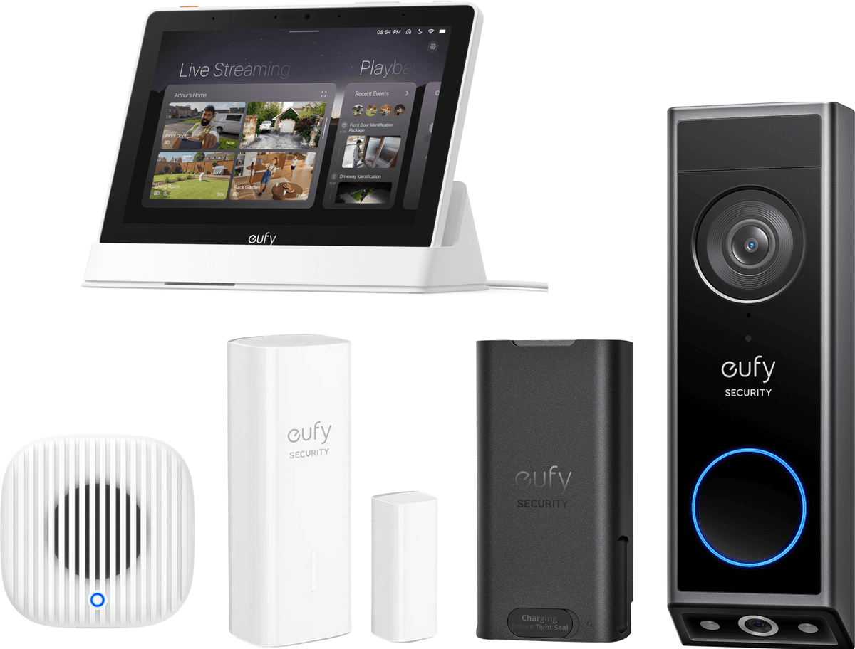 eufy Video Doorbell E340 Premium Whole-Home Bundle Black