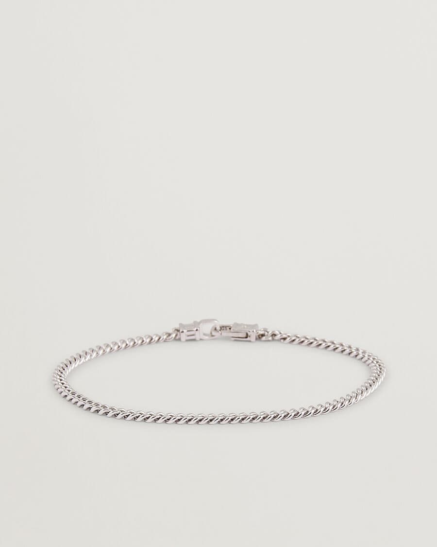 Tom Wood Curb Bracelet M Silver men 18 cm Sølv