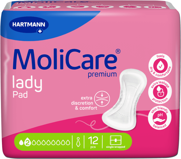 Hartmann Molicare Premium Lady Pads 2 gouttes - 36 paquets de 12 protections
