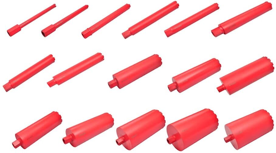 vidaXL Couronne diamant pour carotteuse 16 pièces