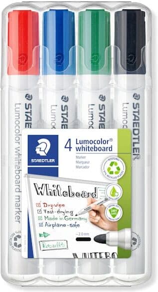 Whiteboardpenna LUMOCOLOR 351 rund 4/fp