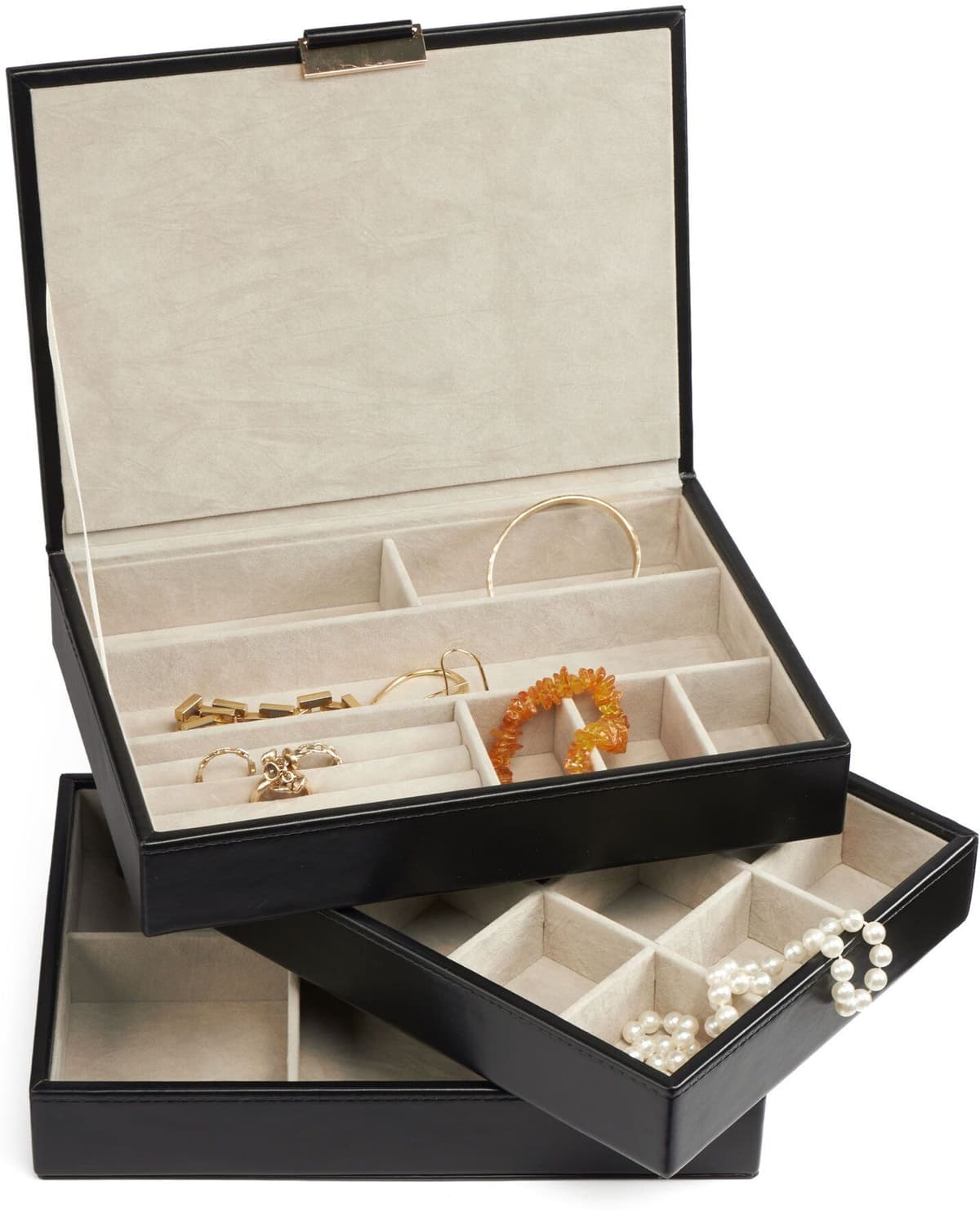 Gillian Jones - Multilayer Jewelry Box - Black