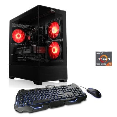 CSL PC "AeroVision V24357", schwarz, Microsoft Windows 11 Home (64 Bit), GeForce RTX 3050, 16 GB RAM 500 GB SSD, Desktop-PCs, PC