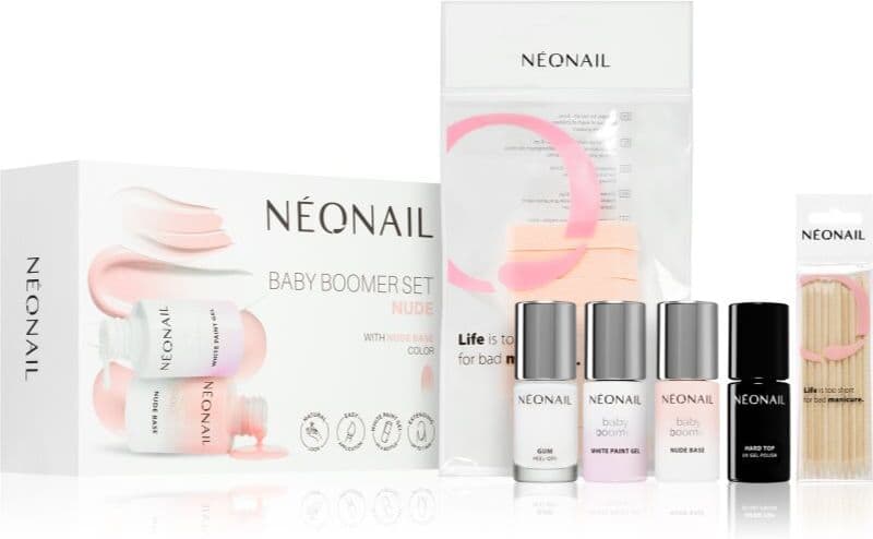 NEONAIL Baby Boomer Set Nude σετ για τέλειο μανικιούρ απόχρωση Nude