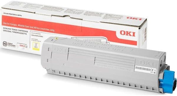 Oki C824 Lasertoner, Gul, 5.000 Sider