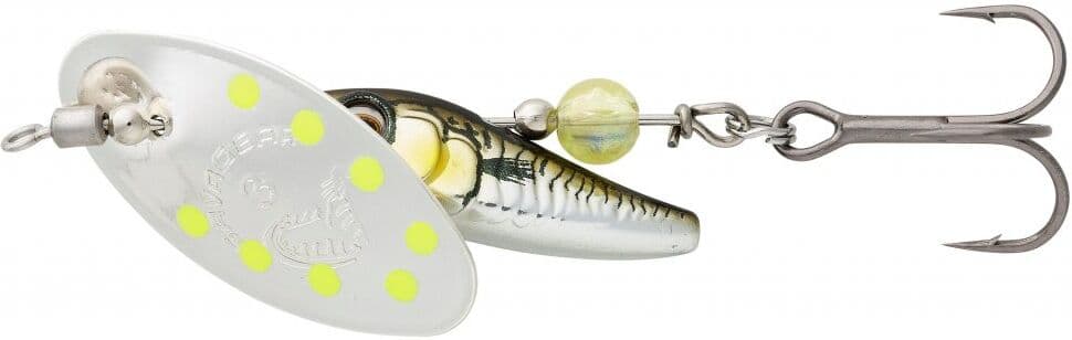Savage Gear Sticklebait Spinnare 2 7,3g (Färg: Green Silver Ayu)