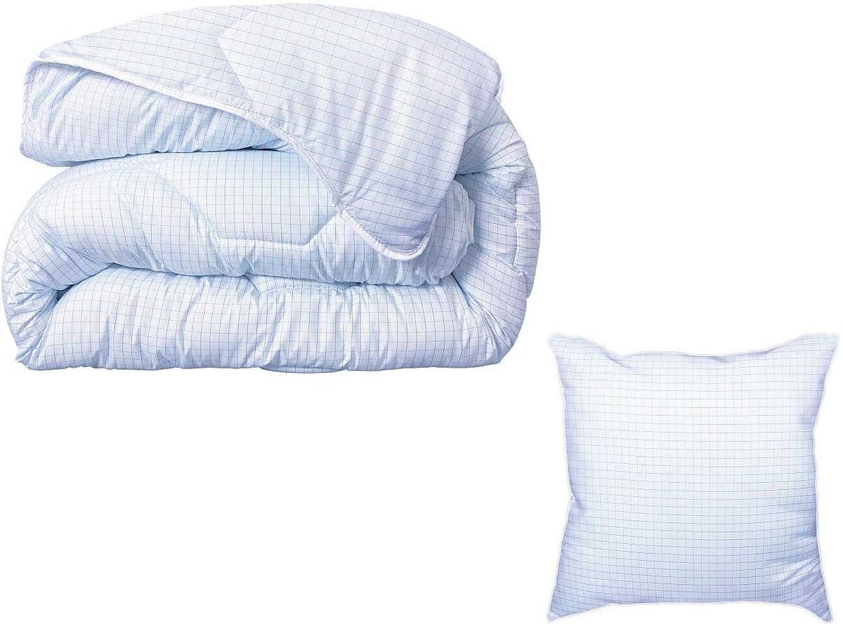 Pack DODO couette 140 x 200 cm + 1 oreiller 60 x 60 cm - Protection Totale anti acariens - ANGE GARDIEN