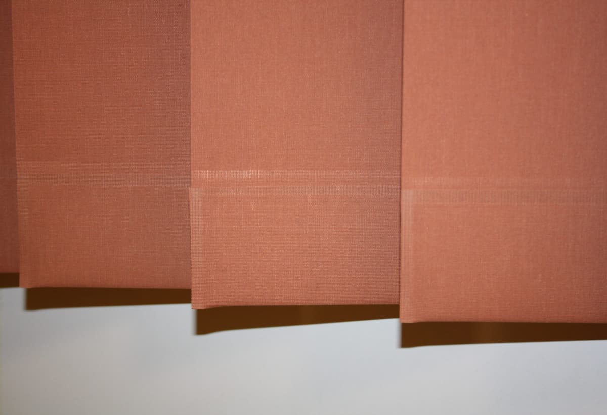Lamellenvorhang SUNLINES "Montana", orange (terra), B:175cm H:190cm, Jalousien, Lamellenvorhang, Wunschmass terra 190cm, 175cm