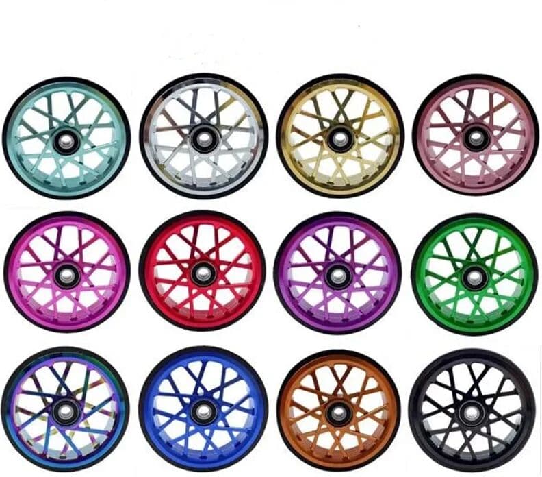 NONE 1pair  easywheel 68mm widened auxiliary wheel for brompton easywheel 2 bearing push wheel