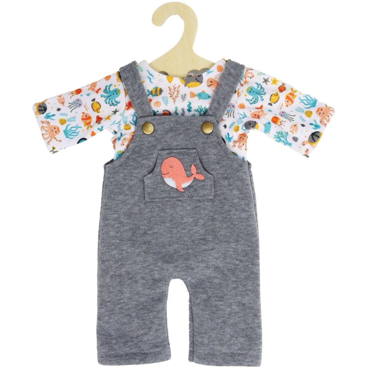 Puppen-Latzhose mit T-Shirt Wal Bobby Gr.35-45cm