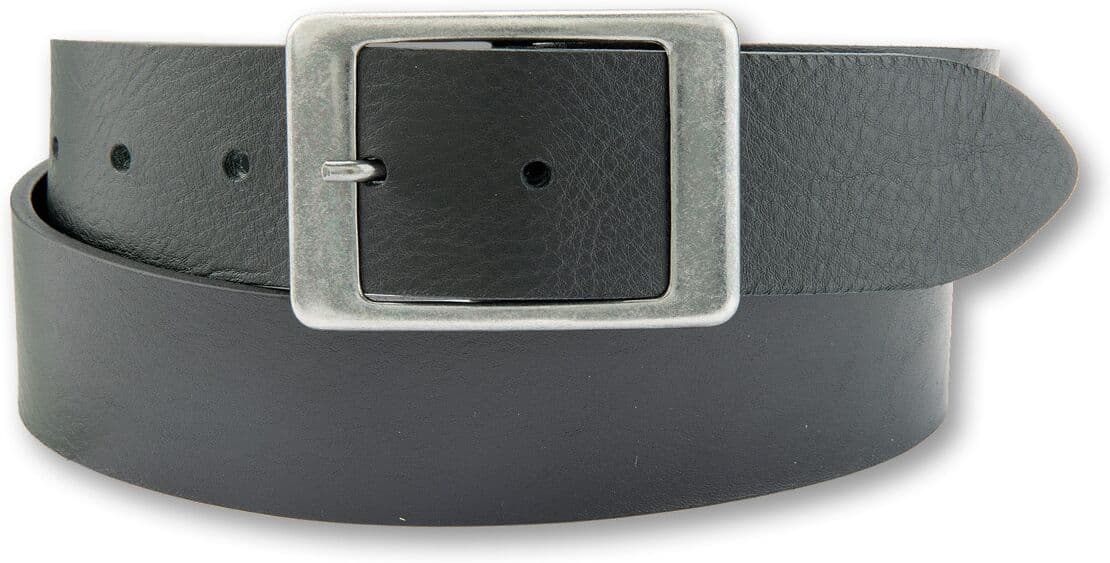 Ledergürtel BERND GÖTZ "Ledergürtel aus Vollrind-Kernwalkleder", Herren, Gr. 90, schwarz, Rindsleder, Gürtel Ledergürtel