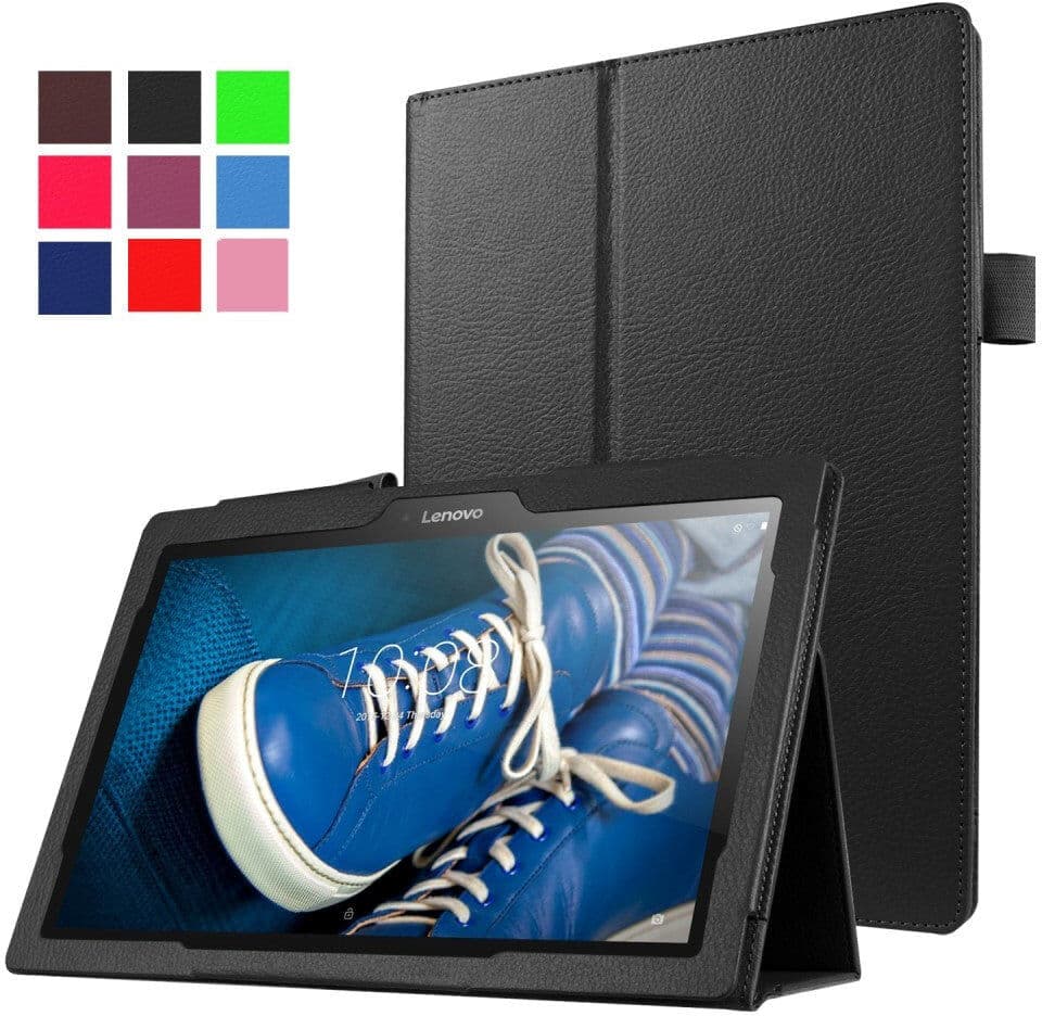 TABLETCOVERS.DK Lenovo Tab 10 (TB-X103F) - Klassisk Foldecover - Sort