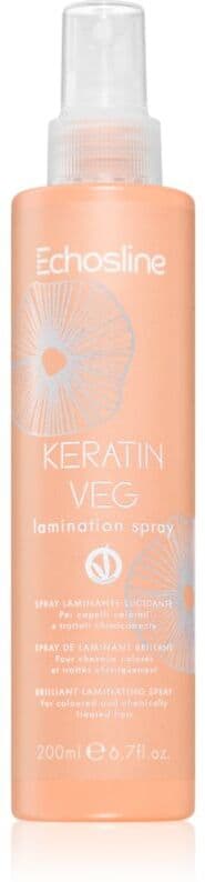 Echosline Keratin veg Lamination Spray Spray de laminage pour des cheveux brillants et doux 200 ml