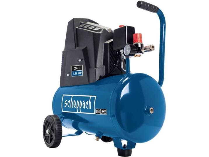 Scheppach Compressor HC30ox - Draagbare compressor - 24L - 8 bar - 200L/min - Olievrij